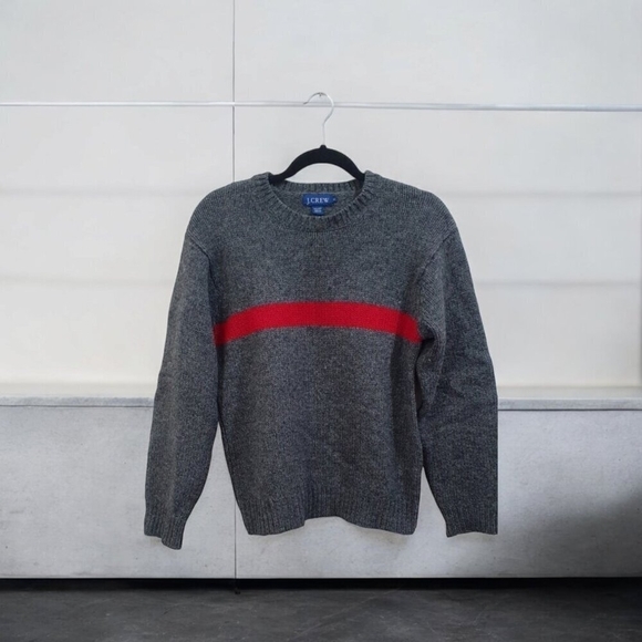 J Crew Sweater Mens Green 100% wool Size S - Picture 2 of 9